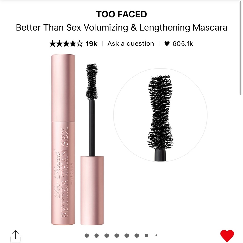 PRICE DROP!! Better Than Sex Volumizing & Lengthening Mascara